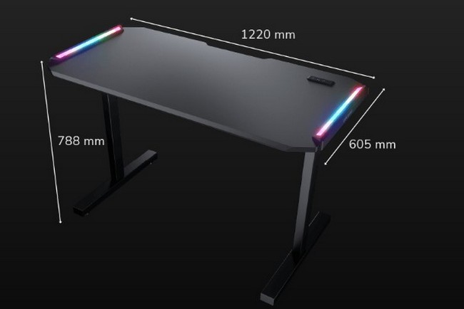 Фото до матеріалу: Cougar Deimus 120: огляд ігрового столу з RGB-підсвічуванням та ергономічним дизайном