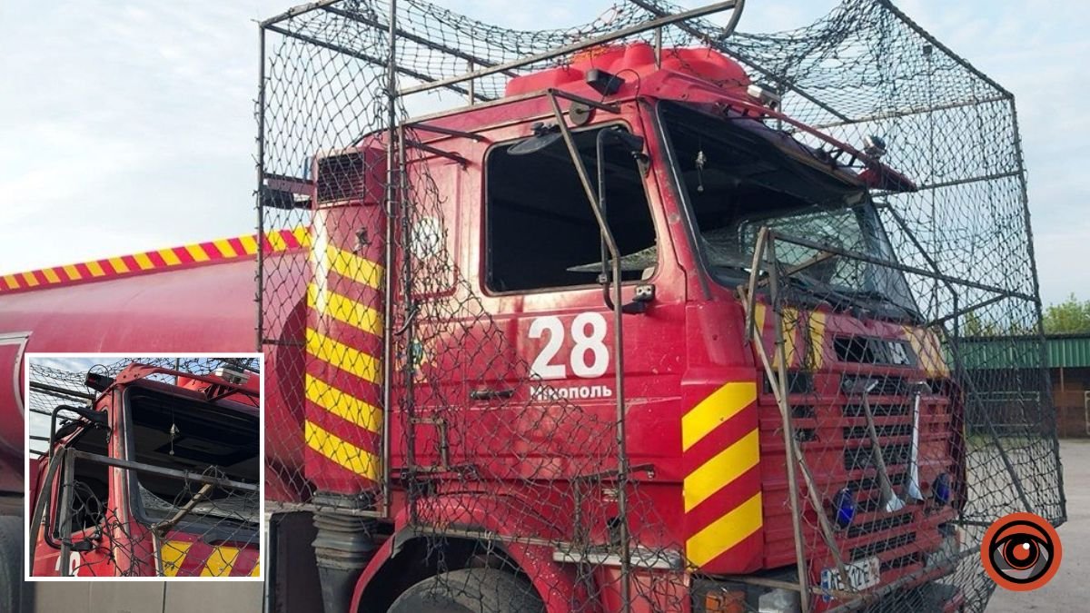 Фото до матеріалу: Поранений рятувальник: росіяни атакували безпілотником авто ДСНС у Нікопольському районі