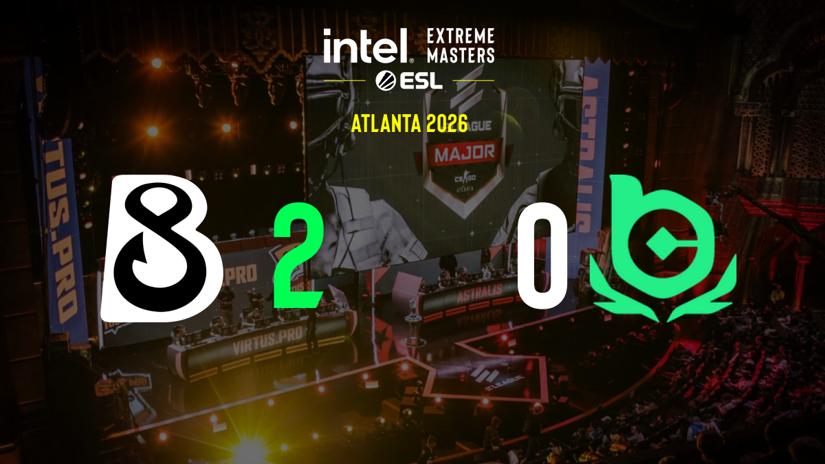 Фото до матеріалу: B8 залишили IEM Atlanta 2026 після перемоги над s1mple та BC.Game