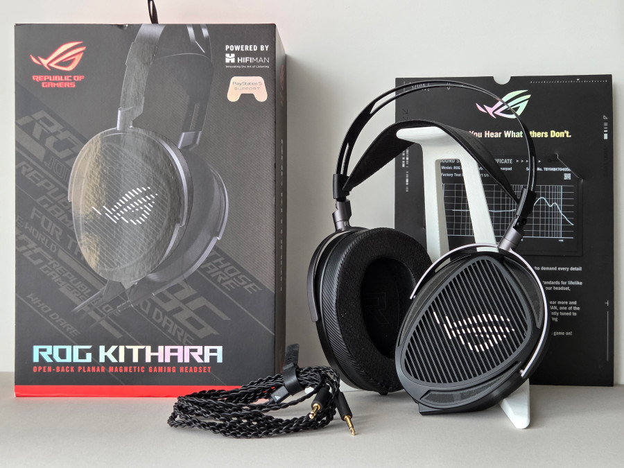 Фото до матеріалу: Огляд ASUS ROG Kithara: магніто-планарна гарнітура на перетині ігрового та аудіофільського світів