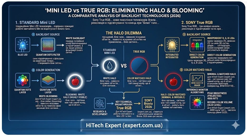 Фото до матеріалу: Sony анонсувала True RGB для рекордного об’єму кольорів