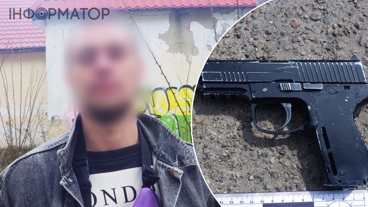 Фото до матеріалу: Ходив напідпитку з пістолетом і цілився у перехожих: киянину оголосили підозру за хуліганство