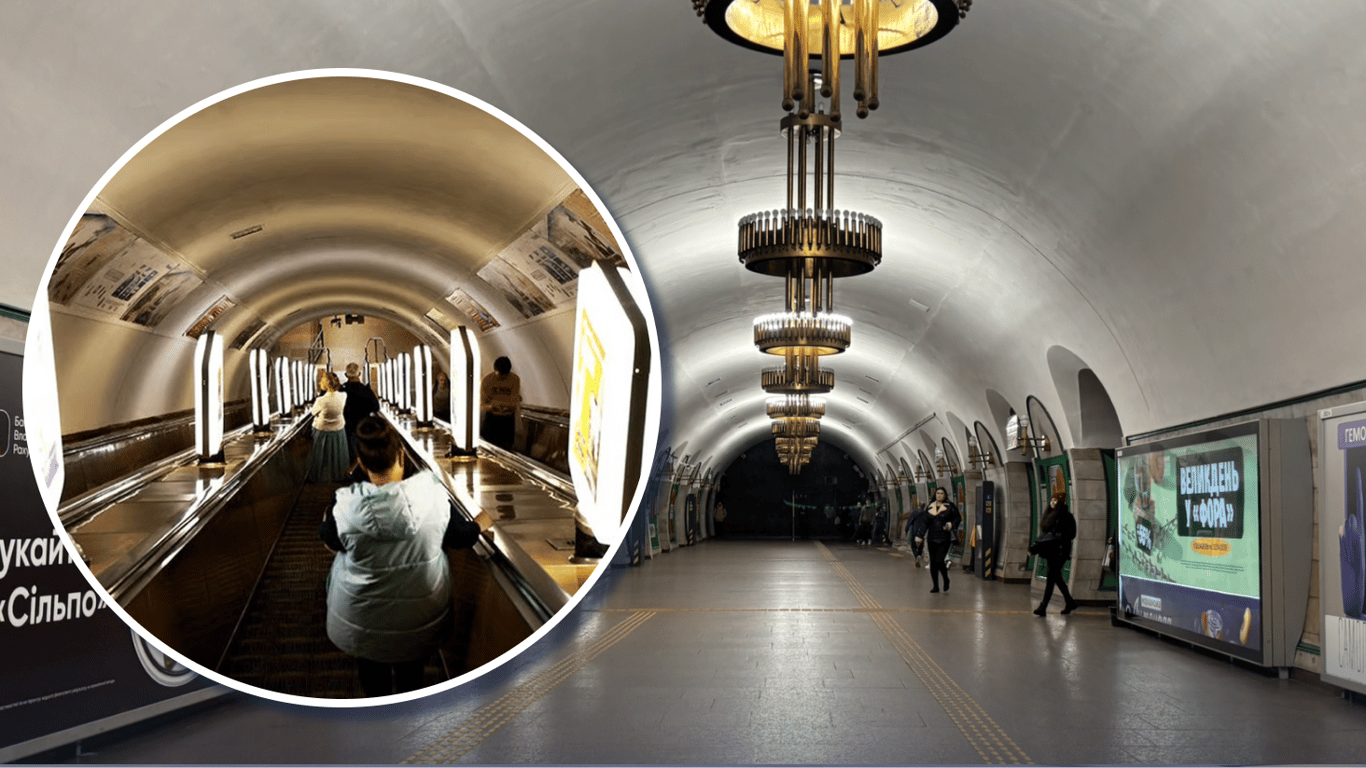 Фото до матеріалу: Найдовший ескалатор метро в Києві: рекорд на станції «Хрещатик»