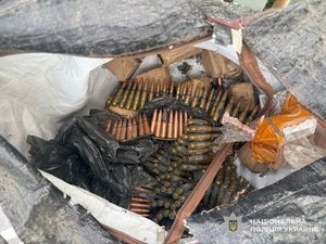 Фото до матеріалу: На Львівщині затримали чоловіка зі сховком: 1200 набоїв та гранати у родички