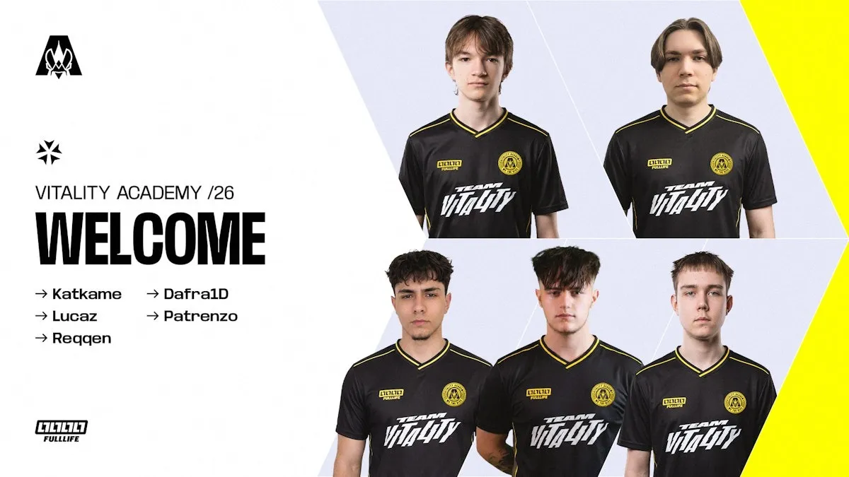 Фото до матеріалу: Team Vitality оголосила про запуск академії Counter-Strike і взяла до складу українця