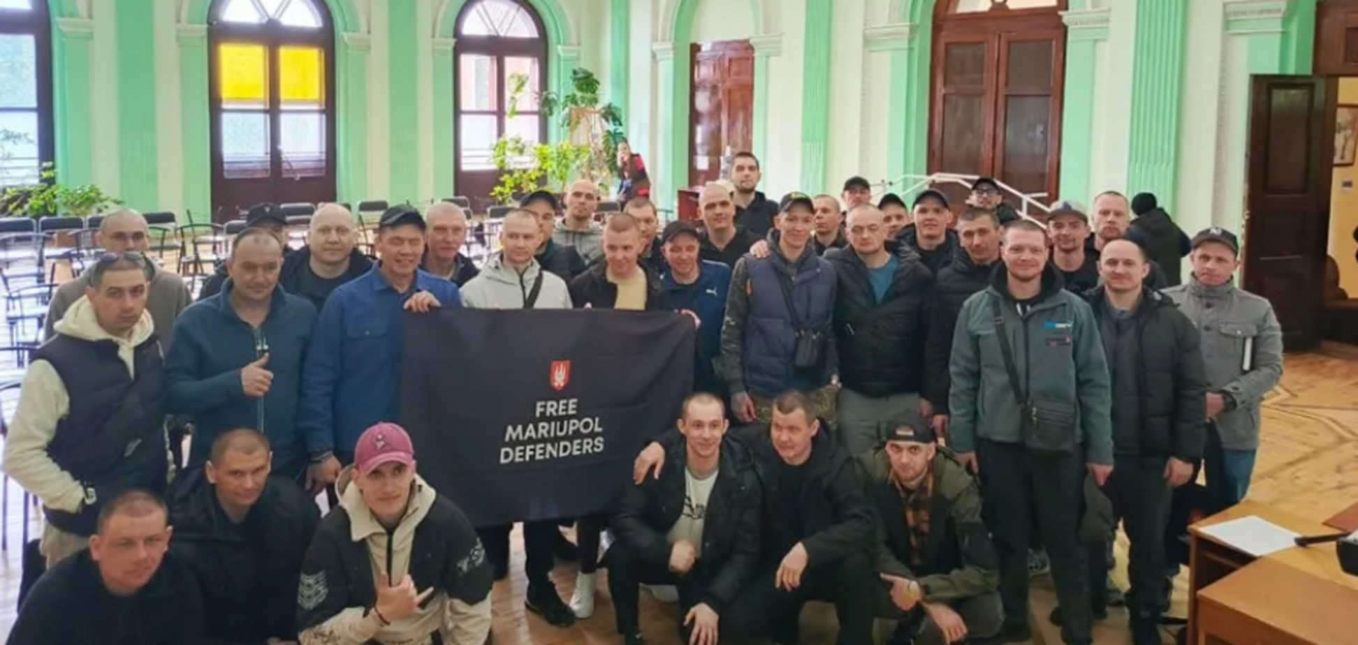 Фото до матеріалу: 90 звільнених з полону захисників Маріуполя розпочали шлях відновлення у Немирові