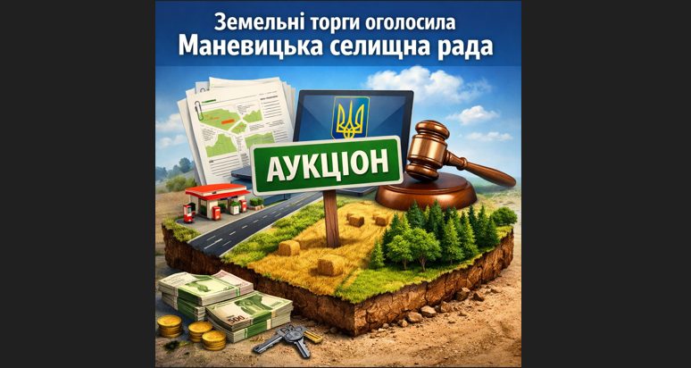 Фото до матеріалу: Маневицька селищна рада оголосила аукціон на оренду трьох земельних ділянок
