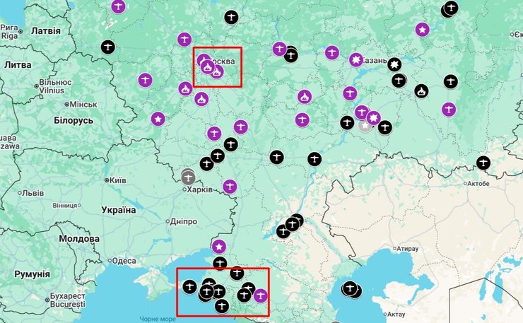 Фото до матеріалу: РФ терміново перекидає 190 підрозділів ППО: Сирський про захист Москви та фронту