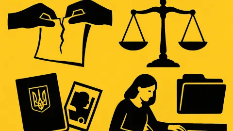 Фото до матеріалу: Юристи роз'яснили: як розірвати шлюб, отримати виплати та легалізувати документи з окупації