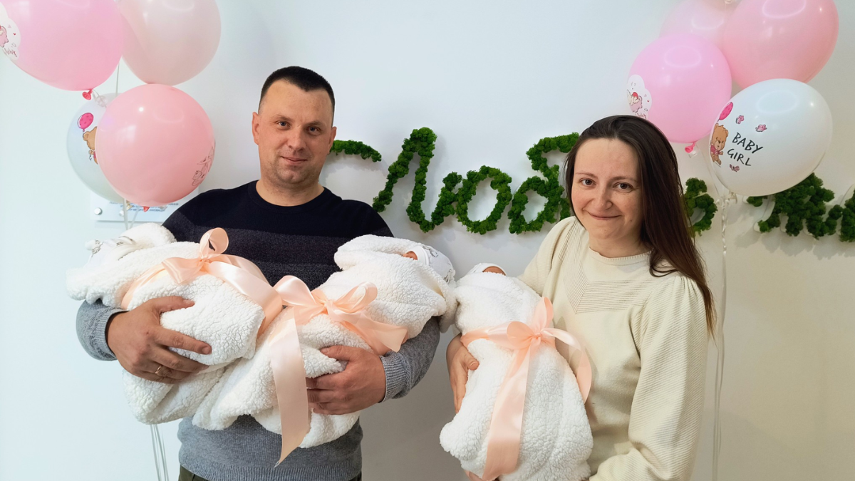 Фото до матеріалу: На 36-му тижні народилися трійня: івано-франківчанка перемогла важку вагітність
