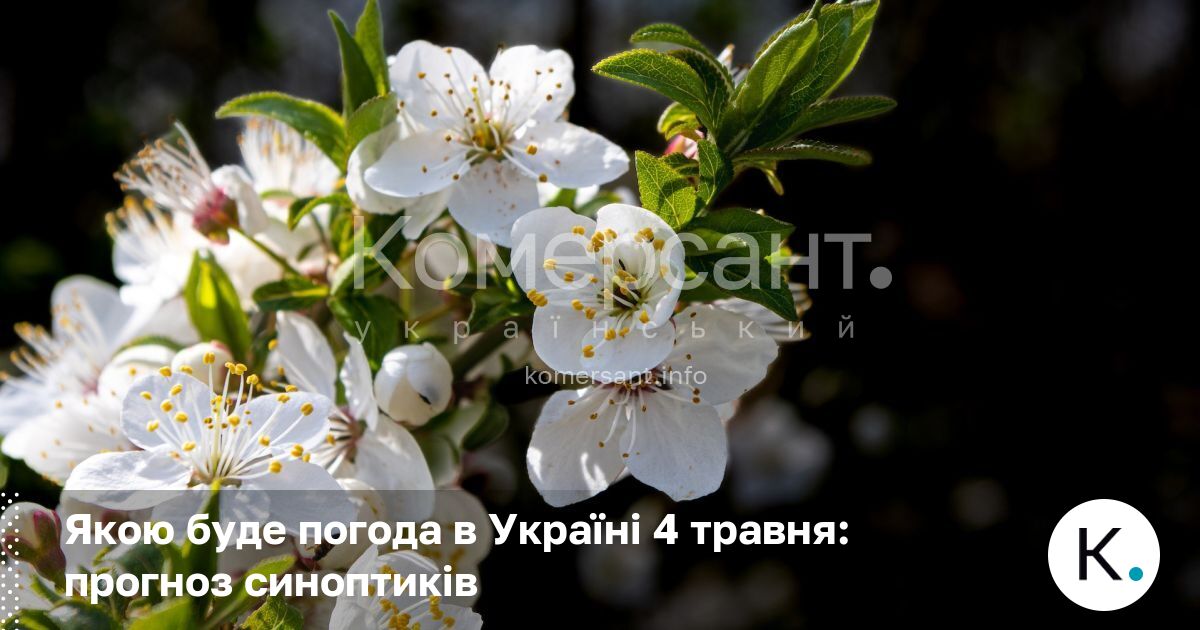 Фото до матеріалу: Погода в Україні 4 травня: тепла без дощу, окрім південного сходу