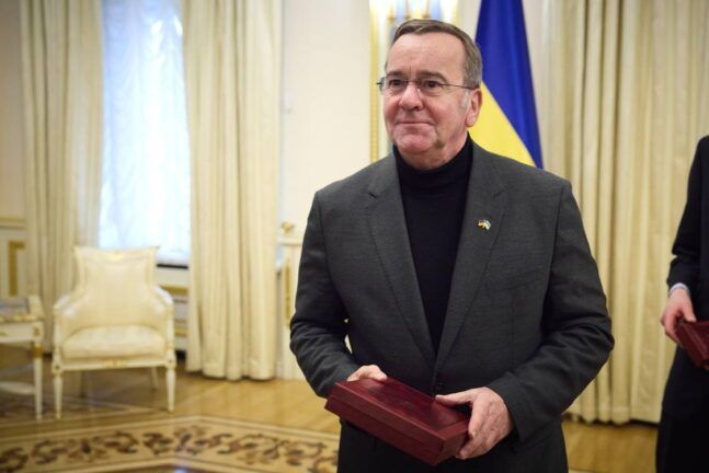 Фото до матеріалу: Борис Пісторіус прибув до Києва: Німеччина розширює співпрацю в сфері озброєнь