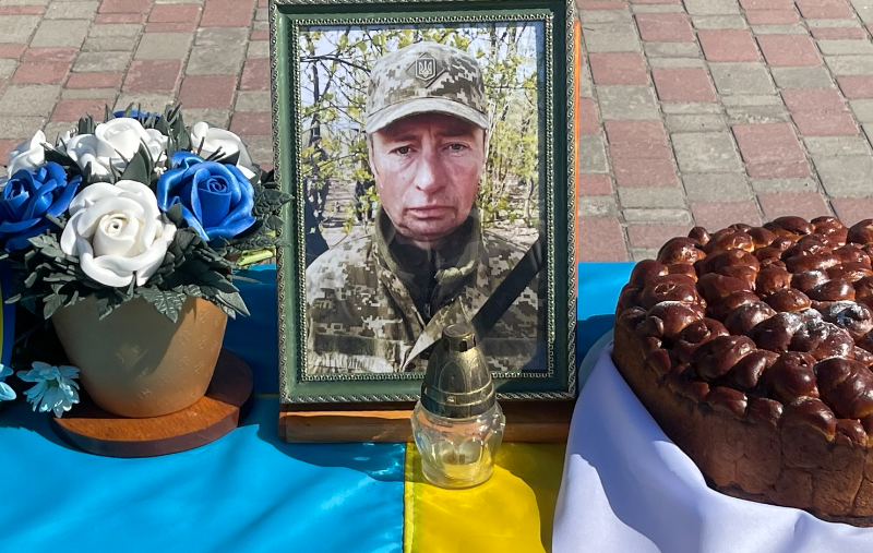 Фото до матеріалу: Корець прощається із захисником України Сергієм Кислюком