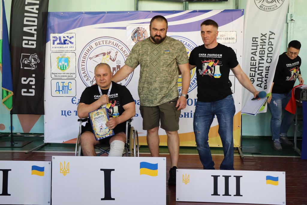 Фото до матеріалу: Володимир Доминікін вдруге став призером ветеранських змагань «Сила Полісся»