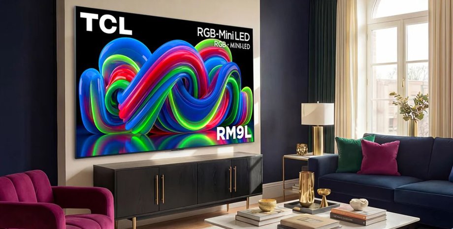 Фото до матеріалу: Вийшов новий Mini LED телевізор TCL RM9L з яскравістю 9000 ніт: ціни та характеристики