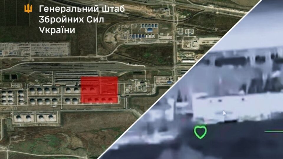 Фото до матеріалу: Пожежа на «Таманьнефтегаз»: Сили оборони вдарили по об’єктах рф