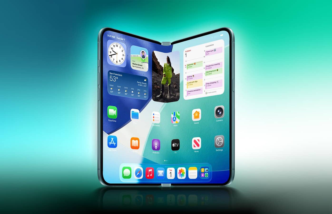 Фото до матеріалу: Складений iPhone Ultra вийде лише у двох кольорах