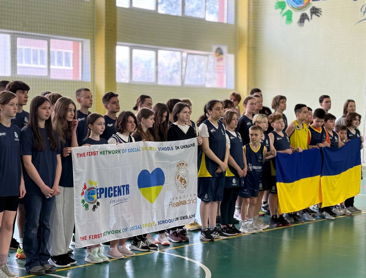 Фото до матеріалу: Більше 100 дітей зібралися в Ірпені на баскетбольний турнір Фонду Реал Мадрид