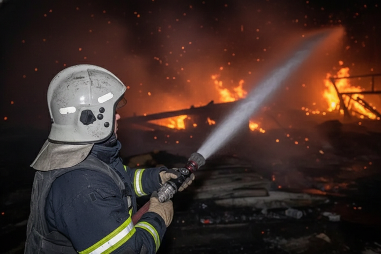 Фото до матеріалу: Нічна атака на Київщину: шестеро поранених, руйнування в шести районах