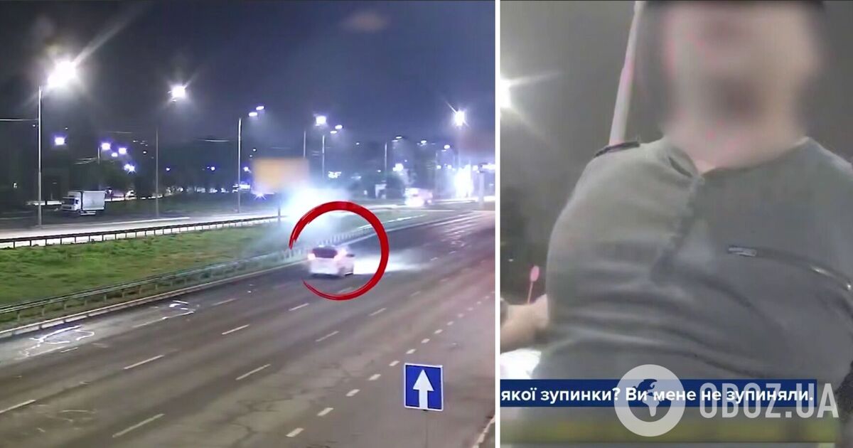 Фото до матеріалу: У Святошинському районі Києва п'яний водій Mercedes протаранив відбійник