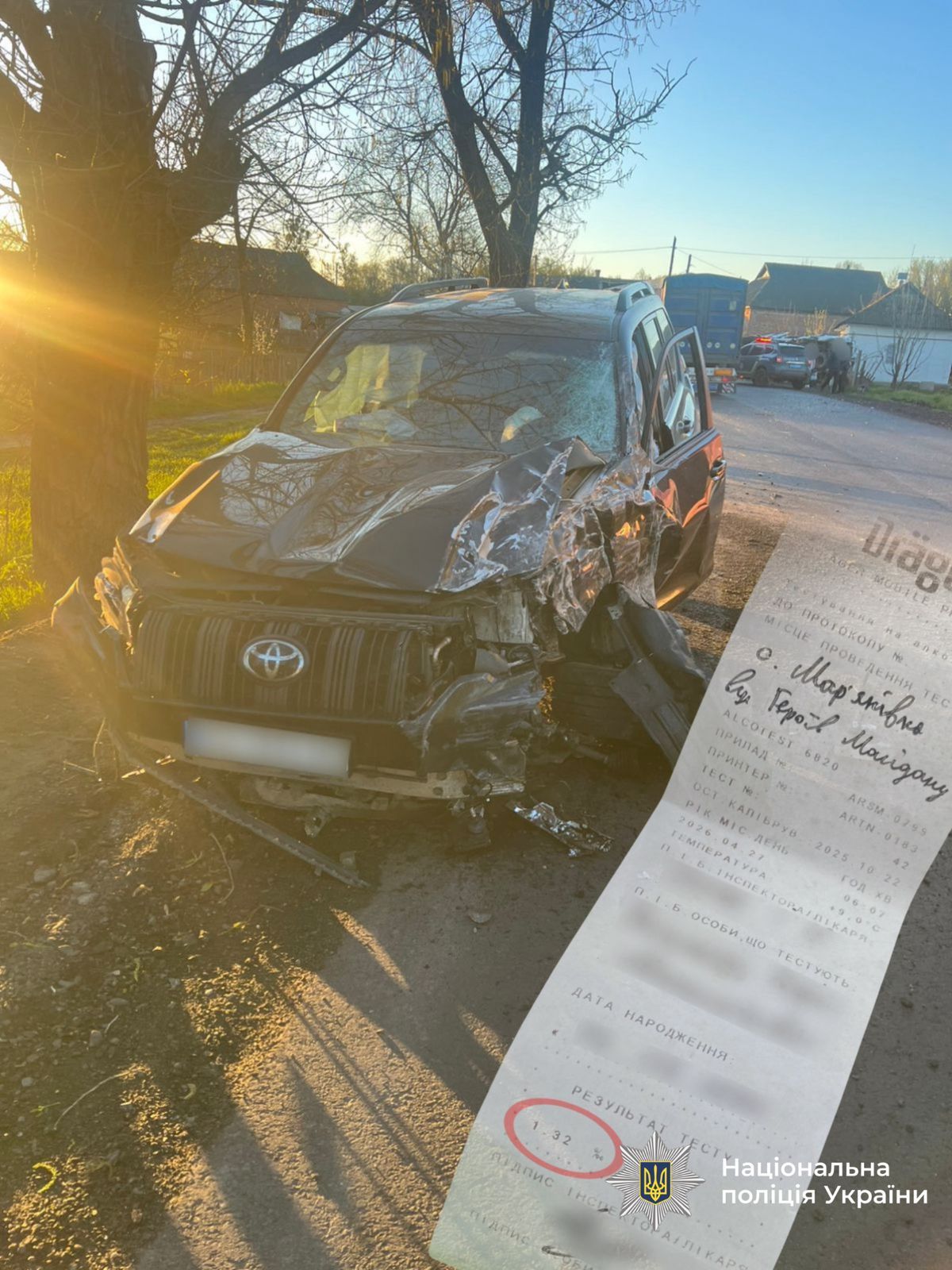 Фото до матеріалу: Аварія на Гайсинщині: водій у стані сп'яніння протаранив мікроавтобус