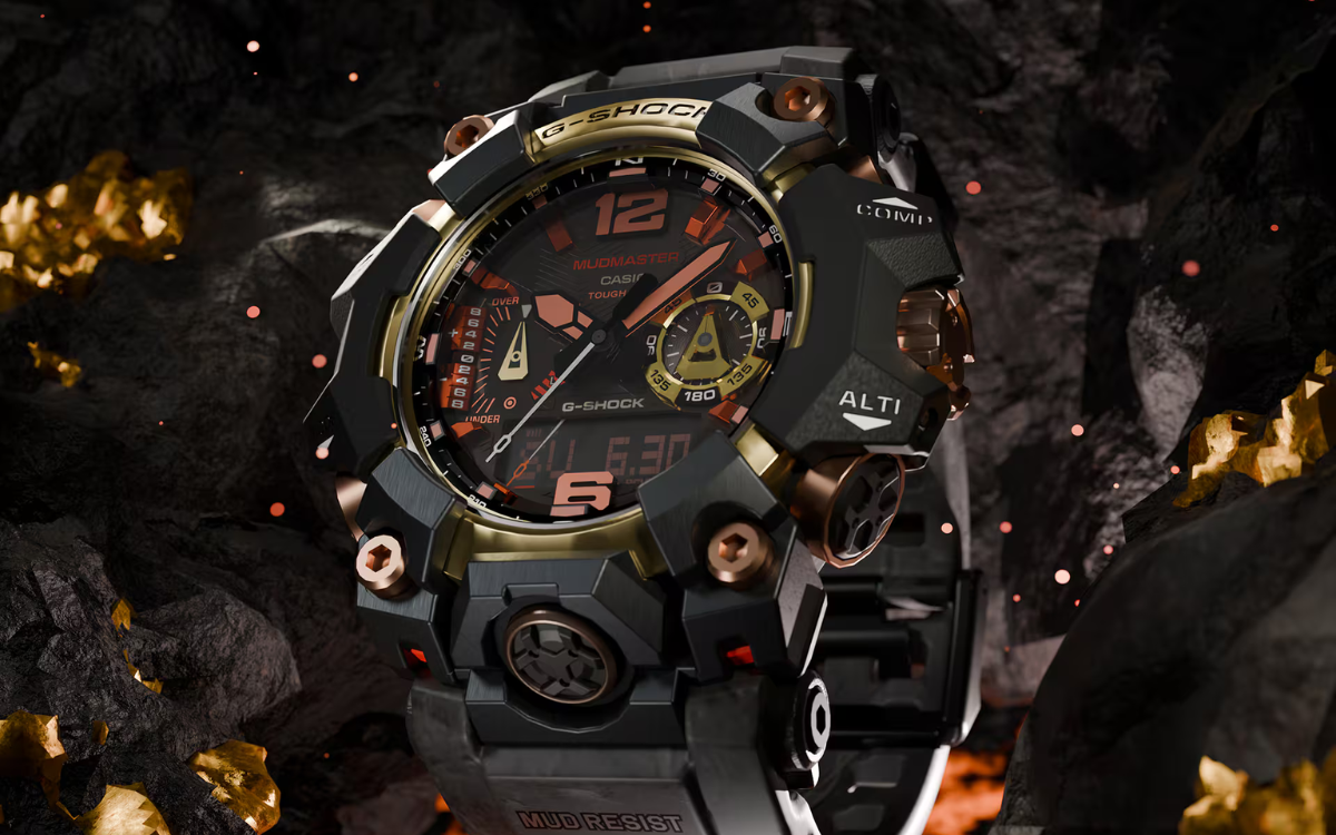 Фото до матеріалу: Casio представила новий G-Shock Mudmaster з магмовим дизайном та біопластиком