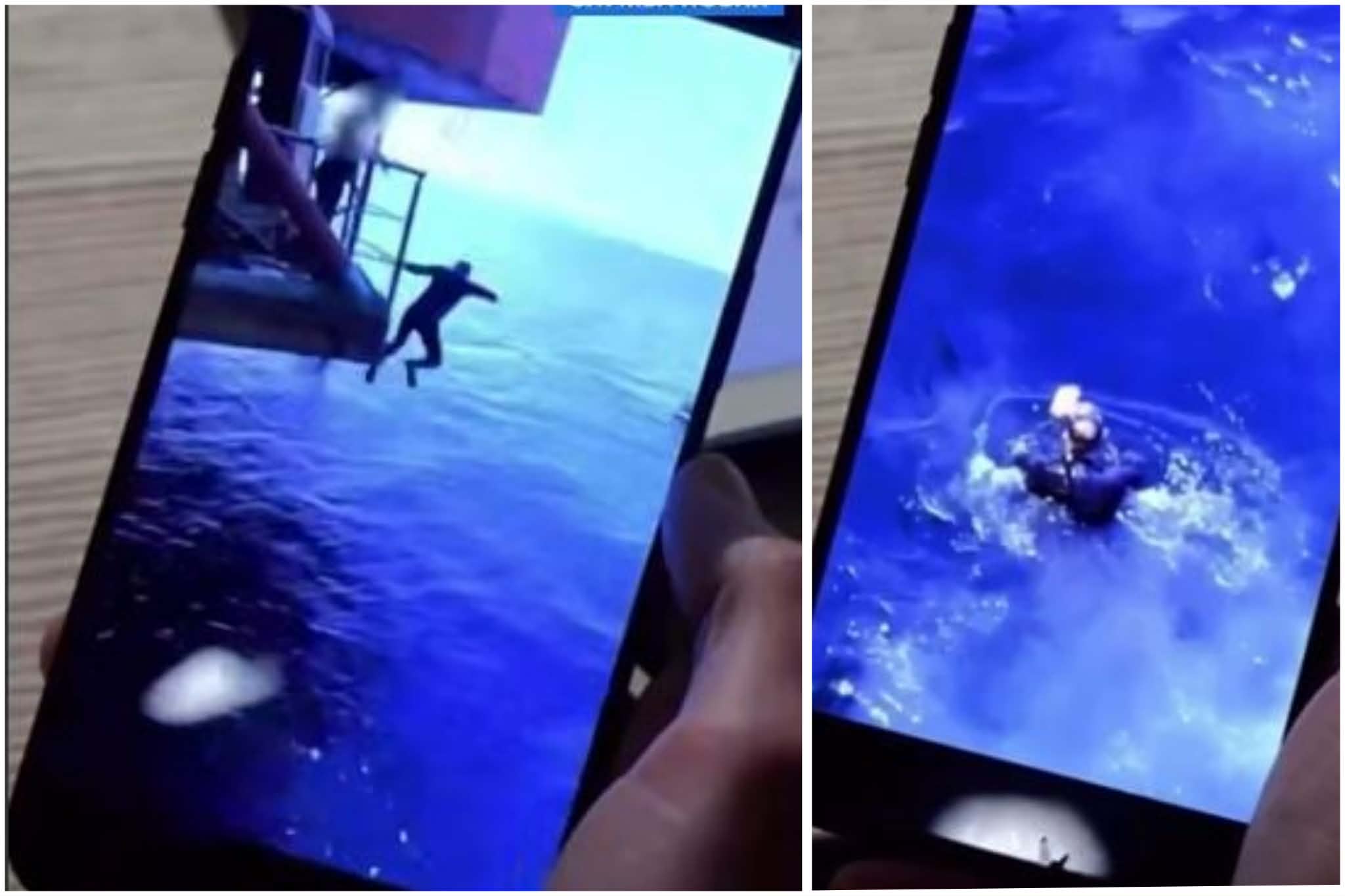 Фото до матеріалу: Кирило Буданов стрибав у море з платформи Бойка: відео історії