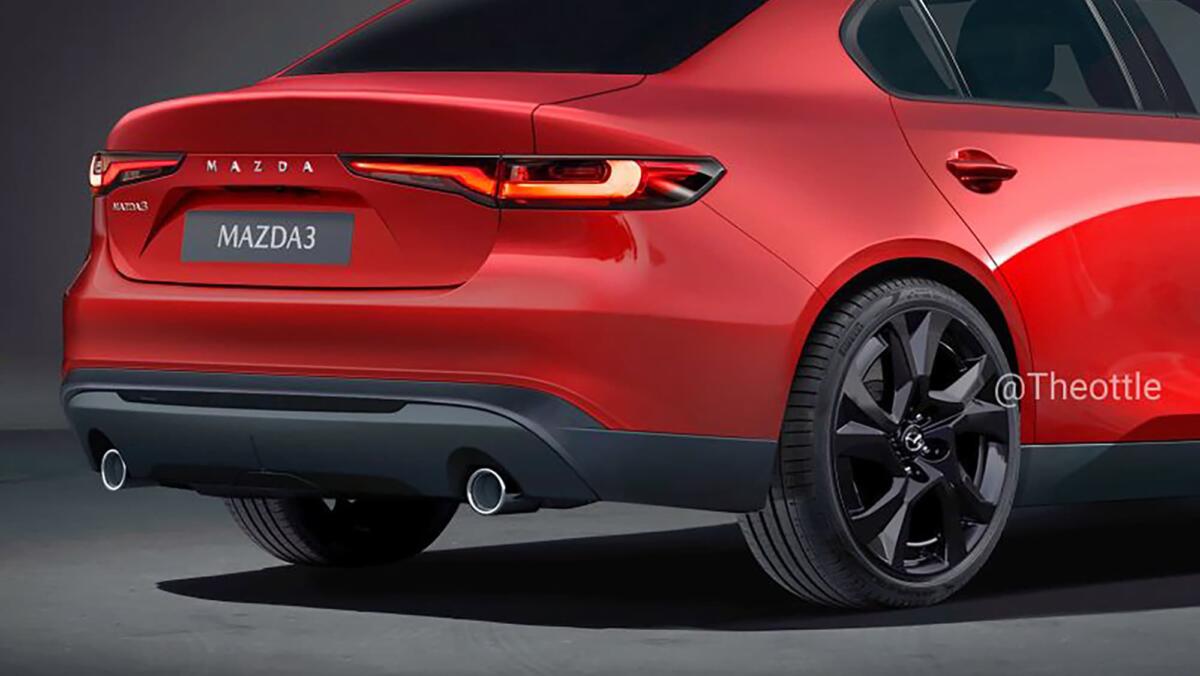 Фото до матеріалу: Нову Mazda 3 показали на рендерах: очікуйте оновлення дизайну та двигунів до 2027 року