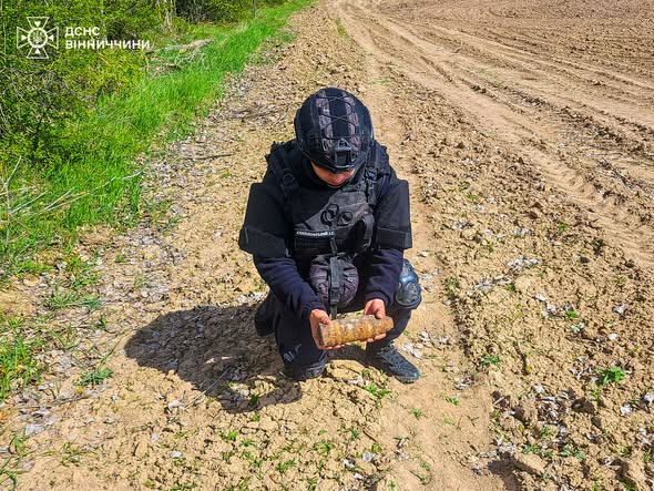 Фото до матеріалу: У Вінницькому районі знищено артилерійські снаряди та гранати у двох громадах