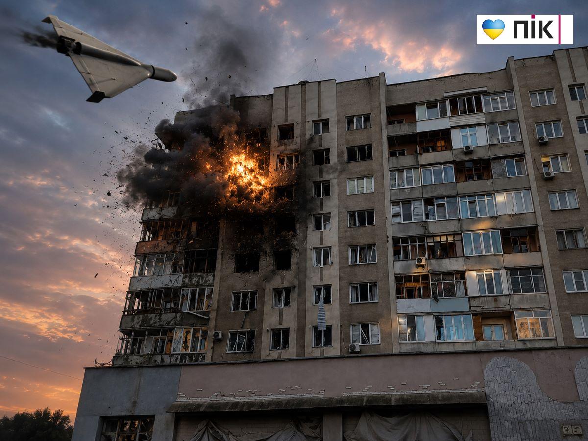 Фото до матеріалу: Нічна атака РФ: загиблий та пожежі в трьох областях