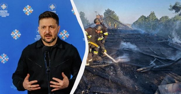 Фото до матеріалу: Зеленський про нічну атаку ворога по Україні: Росія сама обрала закінчити перемирʼя