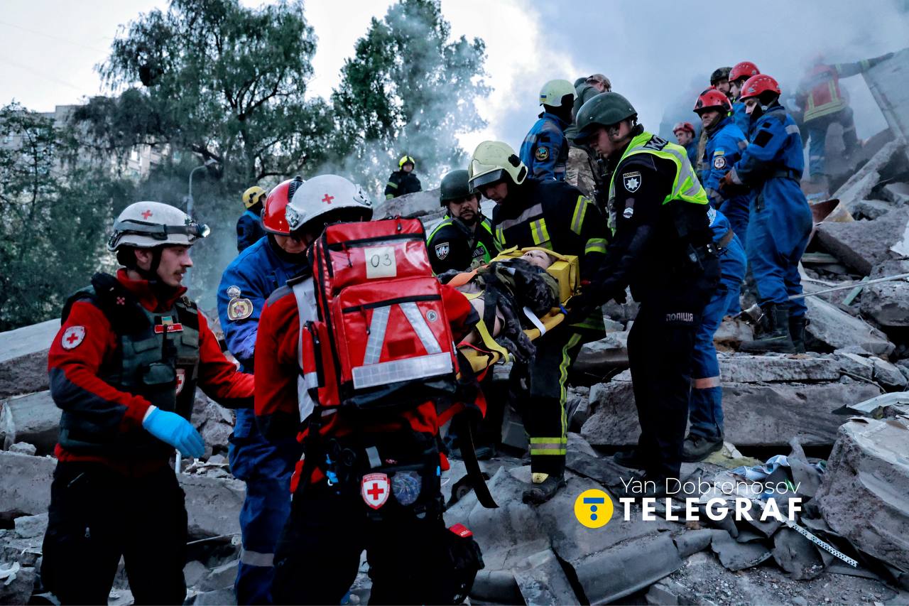 Фото до матеріалу: У Києві 29 постраждалих: атака продовжується