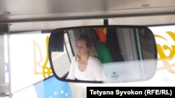 Фото до матеріалу: Ольга Бондар: переселенка з Маріуполя стала водійкою тролейбуса в Хмельницькому