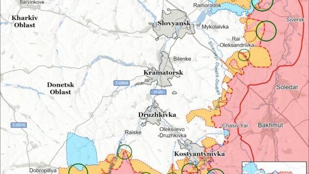 Фото до матеріалу: Карта бойових дій на 1 травня 2026: Генштаб повідомив про 138 зіткнень та масовані обстріли