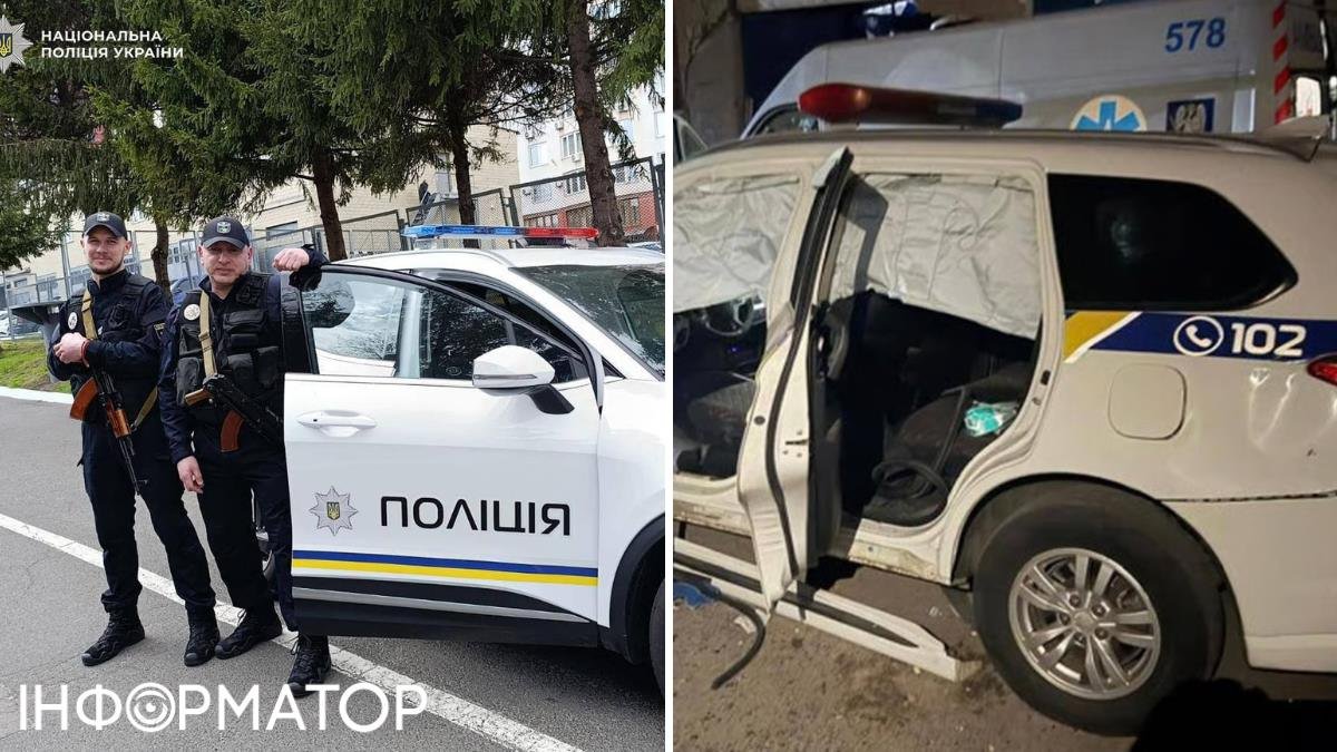 Фото до матеріалу: Двох поліцейських, поранених при повторному обстрілі в Оболонському районі, виписали з лікарні