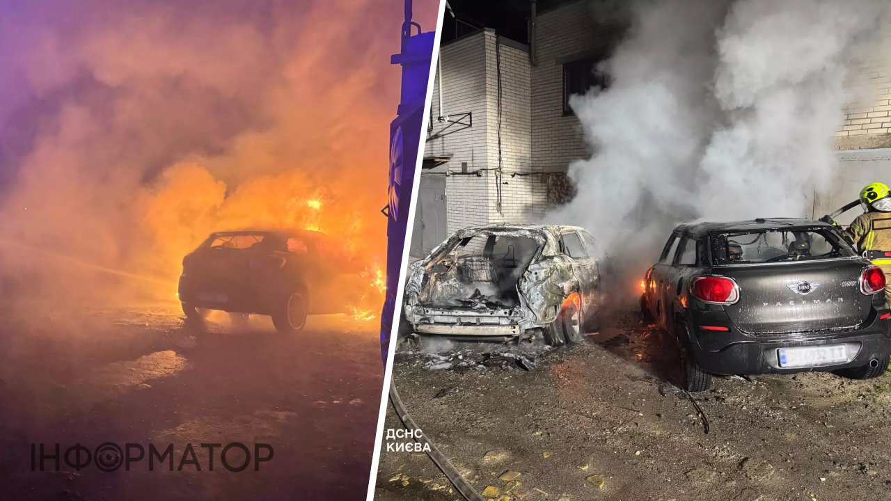 Фото до матеріалу: У Шевченківському районі спалахнув Lexus у гаражному кооперативі