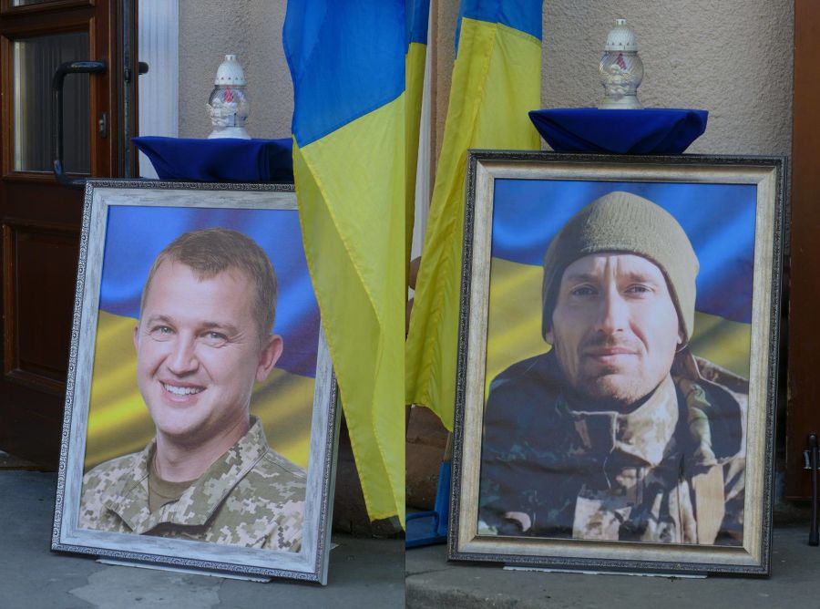 Фото до матеріалу: Калуська громада попрощалася з двома Героями України, які загинули на Донеччині