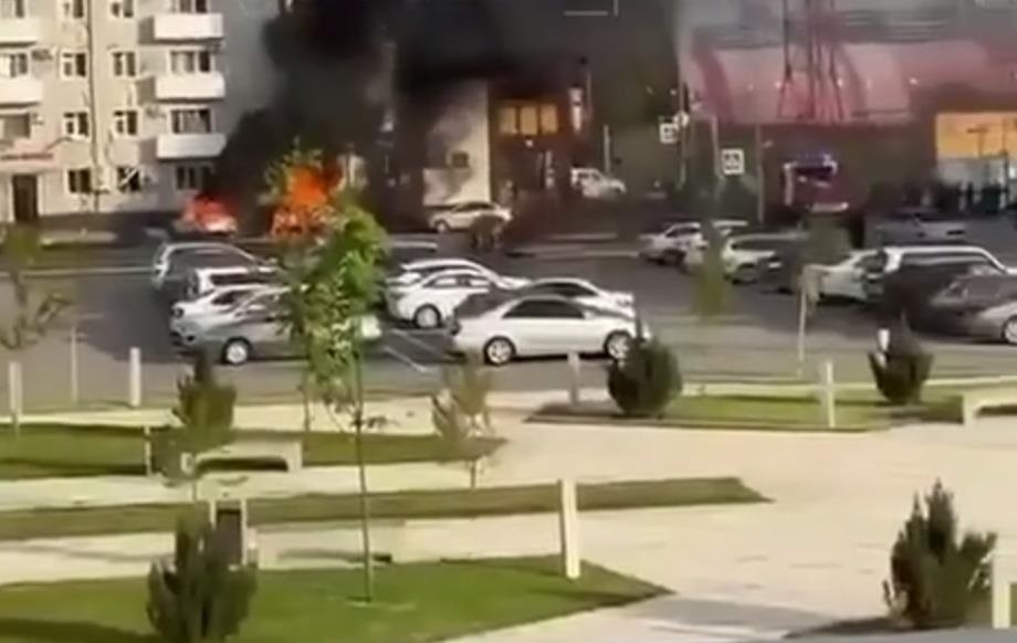 Фото до матеріалу: Безпілотники влучили у військову базу та вокзал у Грозному й електропідстанцію в Махачкалі