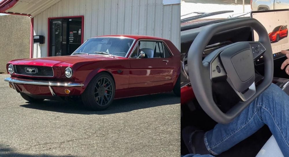 Фото до матеріалу: Культура Ford Mustang 1966 року перетворили на електрокар з автопілотом Tesla