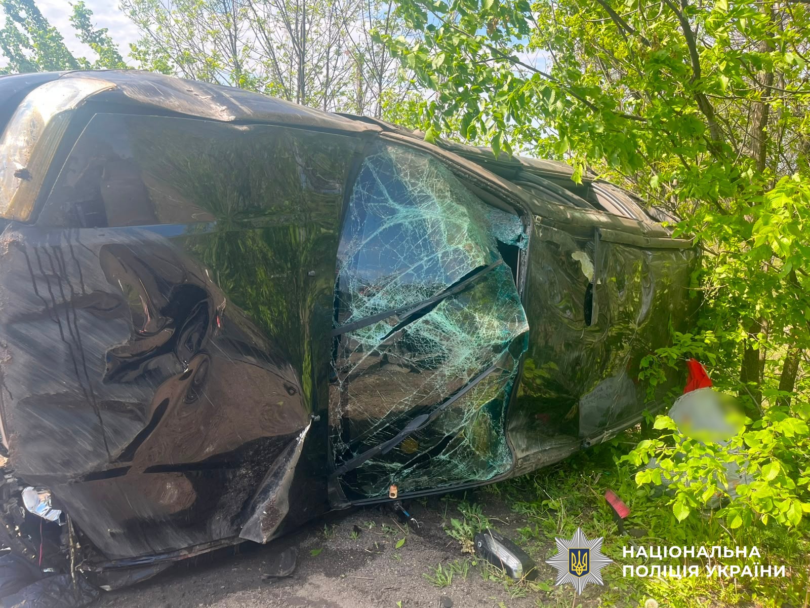Фото до матеріалу: ДТП біля Великої Северинки: перекинулася Subaru, травмувалася 20-річна дівчина