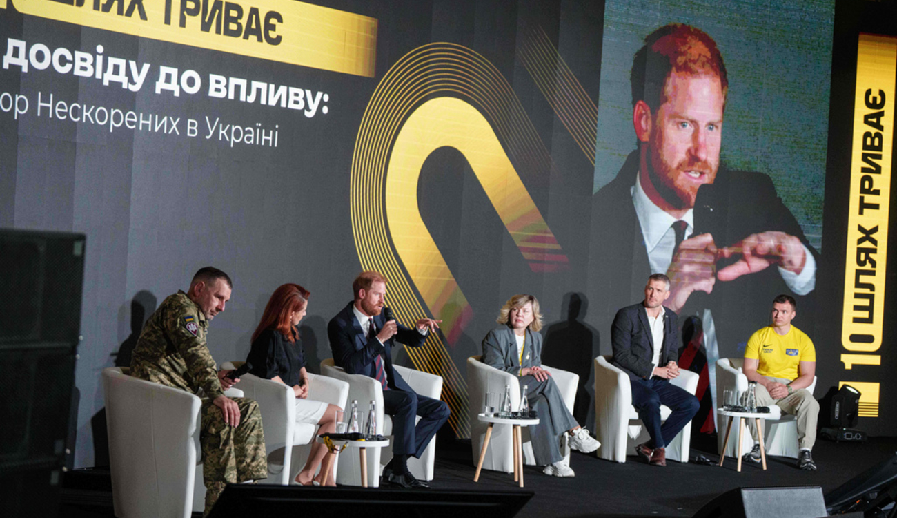 Фото до матеріалу: Принц Гаррі відвідав Київ: форум на честь 10-річчя «Ігор Нескорених» об'єднав ветеранів та лідерів