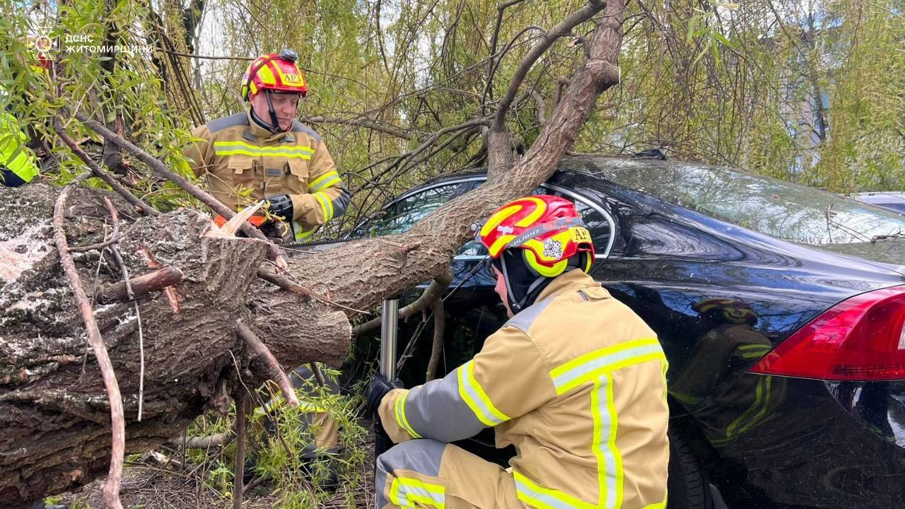 Фото до матеріалу: Буревій на Вінниччині: рятувальники ліквідують наслідки за добу