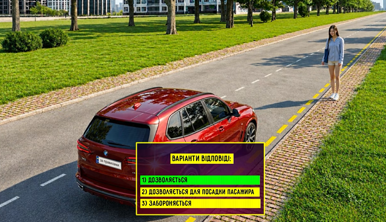 Фото до матеріалу: Чи можна зупинитися? Тест на знання ПДР