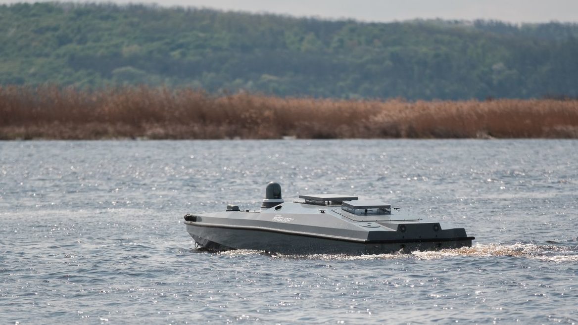 Фото до матеріалу: Український морський дрон Magura V3 виявили біля берегів Греції