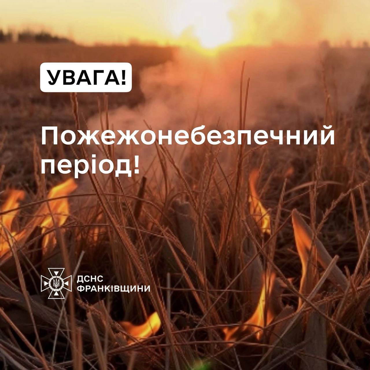 Фото до матеріалу: У Івано-Франківську оголосили надзвичайний рівень пожежної небезпеки