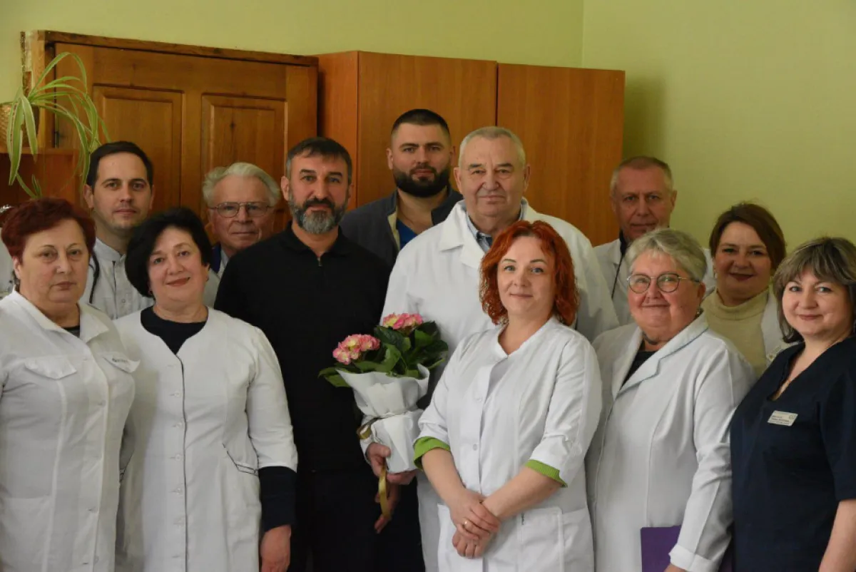 Фото до матеріалу: Завідувач анестезіології Гощанської лікарні Михайло Матвіюк відзначає 70-річний ювілей