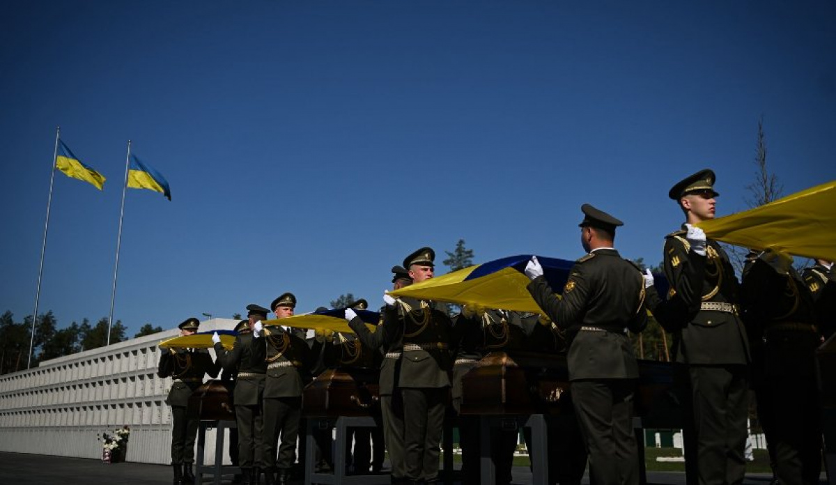 Фото до матеріалу: На Київщині попрощалися з вісьмома невідомими Захисниками України