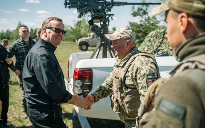 Фото до матеріалу: Пісторіус у Києві відвідав позиції малої ППО та енергообєкт