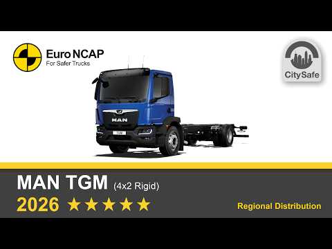 Фото до матеріалу: Вантажівка MAN TGM отримала п'ять зірок Euro NCAP