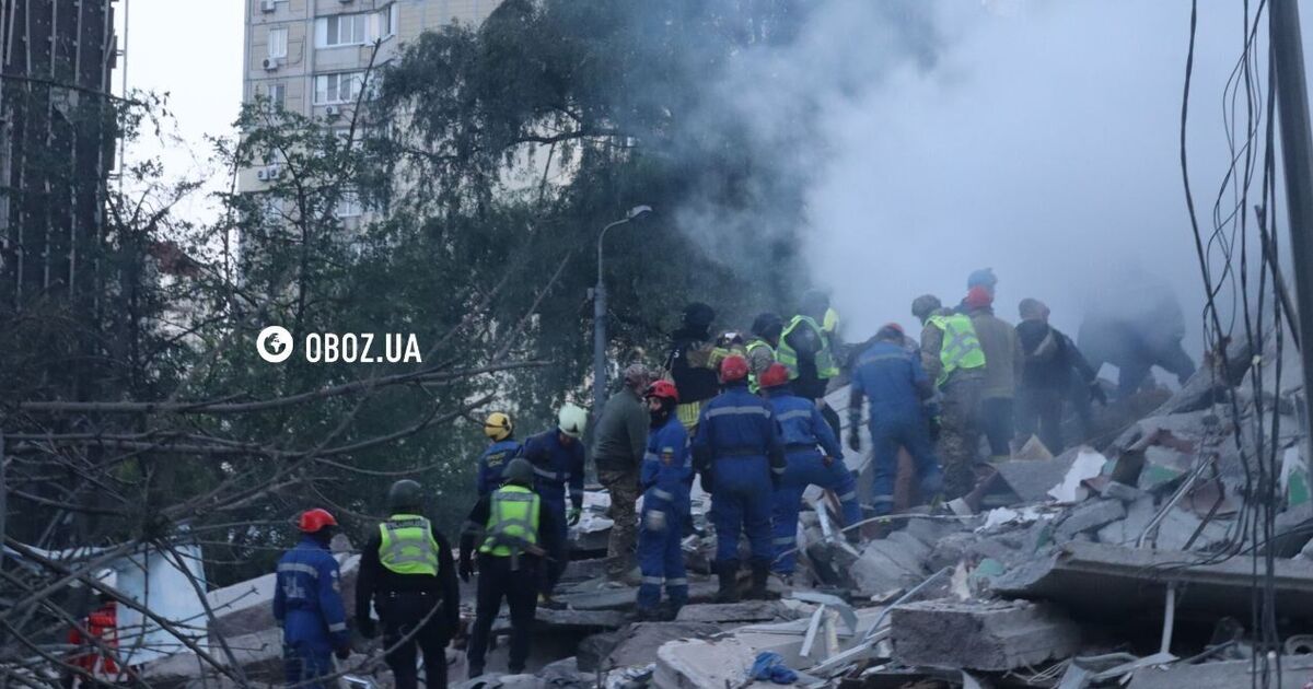 Фото до матеріалу: Росія атакувала Київ ракетами і дронами: пошкоджено будинки, люди опинилися під завалами